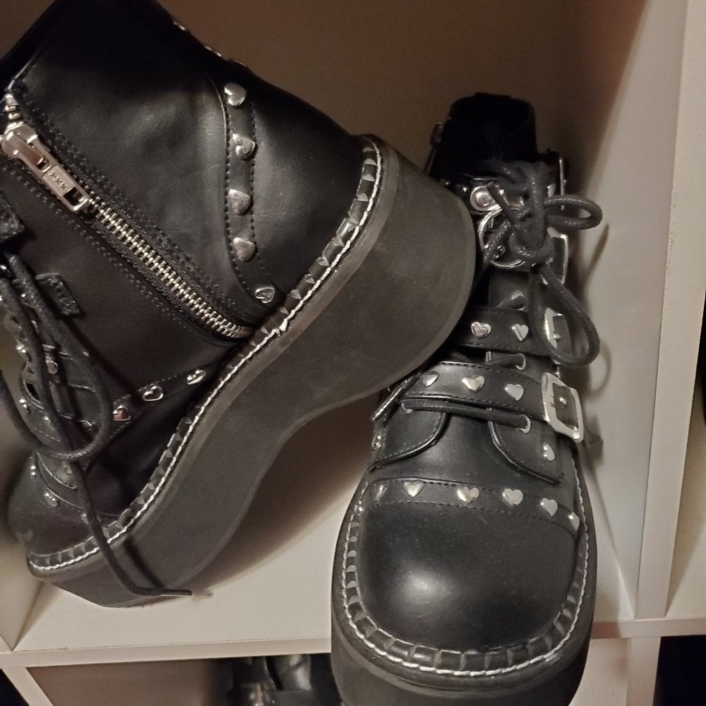 Demonic punk boots